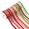 Gwen Studios 3/8" x 48yd. Green & Red Christmas Ribbon For Gifts & Crafts, 24ct.